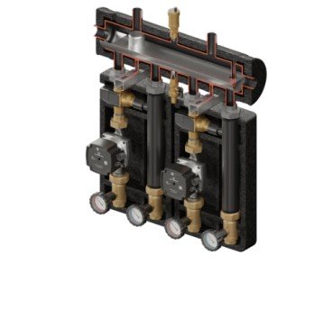 Kompania pro 575 (ske 2dc+ 55kw, 2 x vta372, pompy dn25 grundfos) Elterm 875575